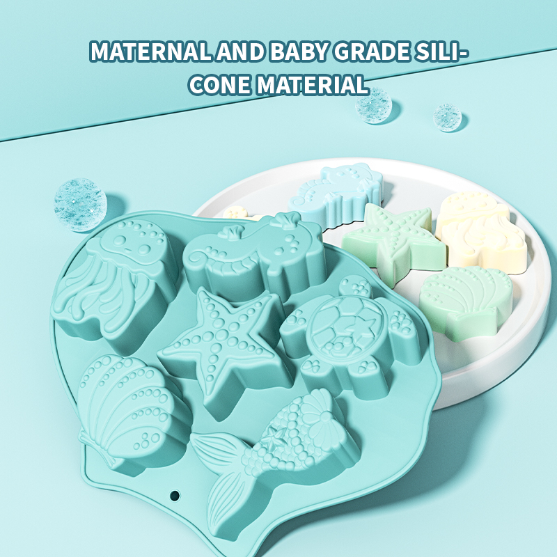 Kitchen Baking Utensils - Forma silikonowa Ocean Fondant - muszle,