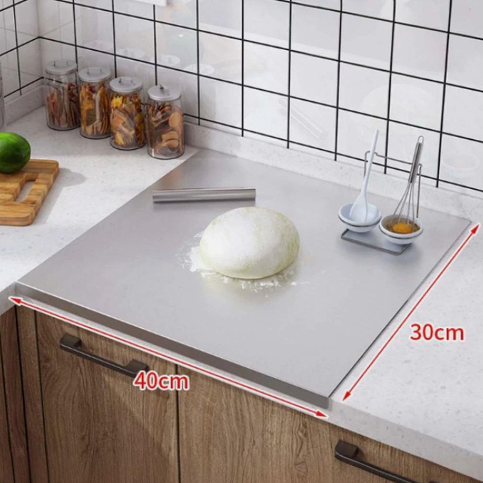 Kitchen Baking Tools - Deska do krojenia ze stali nierdzewnej,