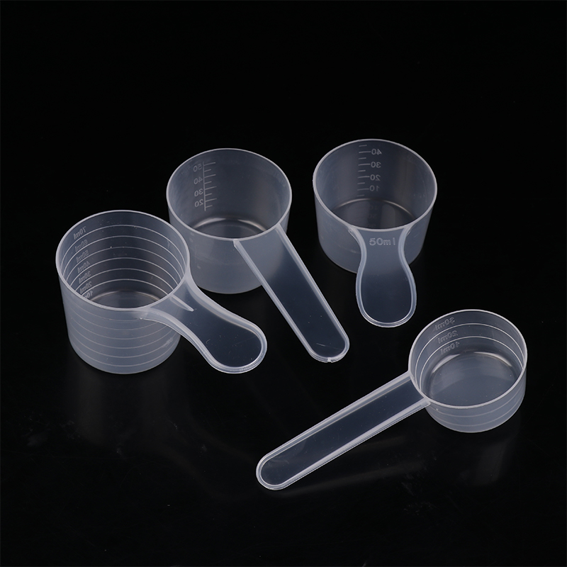Baking Powder Kitchen - 10 szt. przezroczystych plastikowych łyżek do