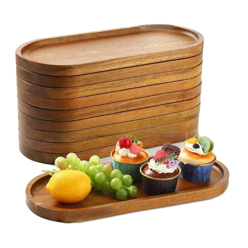 Cake Board Round - Taca na jedzenie z litego drewna,