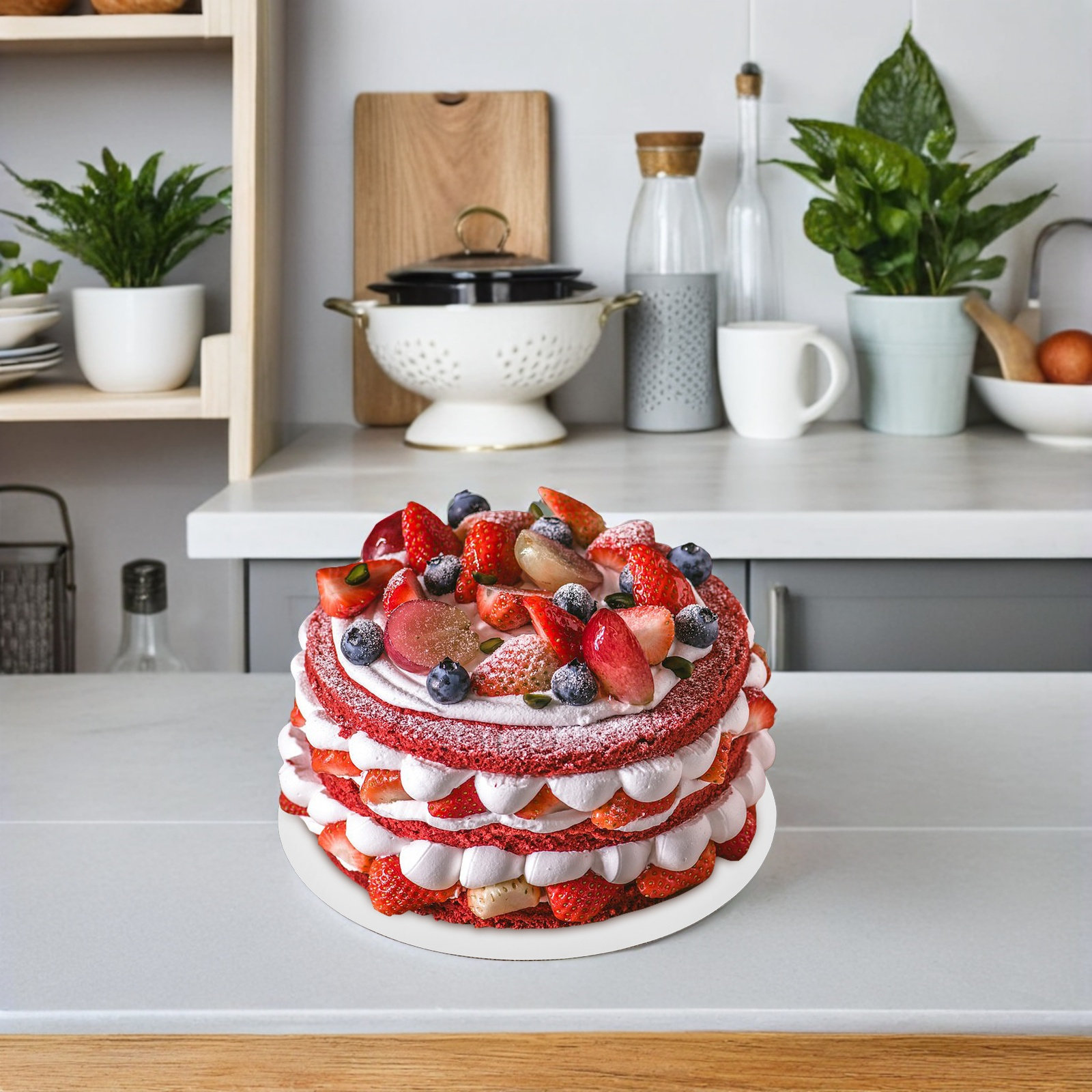 Cake Board Round - 25 szt. Białe okrągłe podkładki pod
