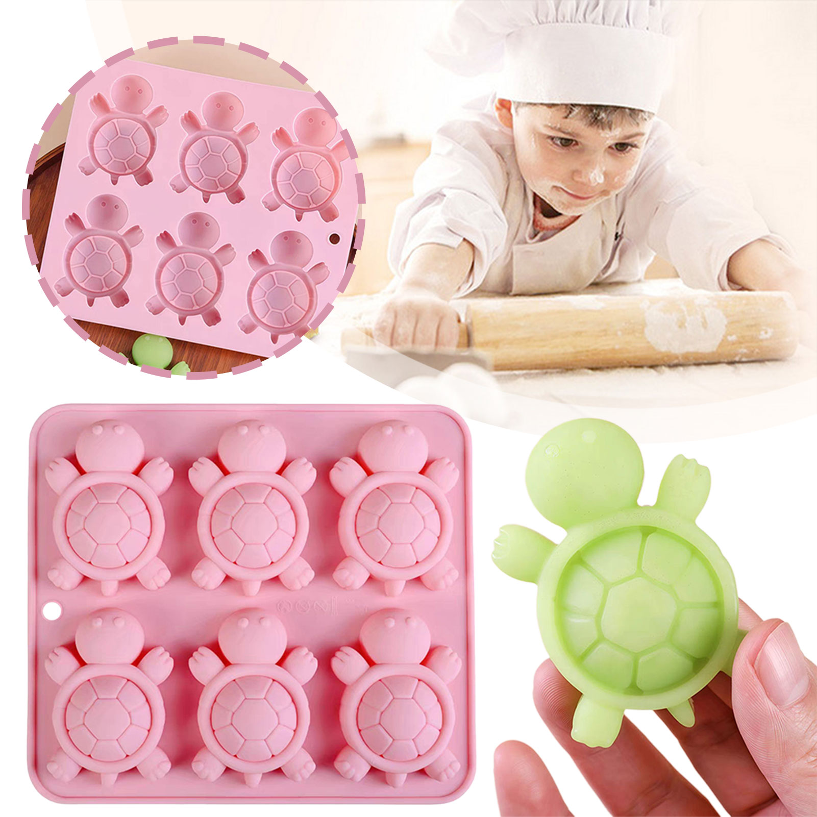 Kitchen Baking Tray - Żłwie lodowe taca 3d żłwie morskie