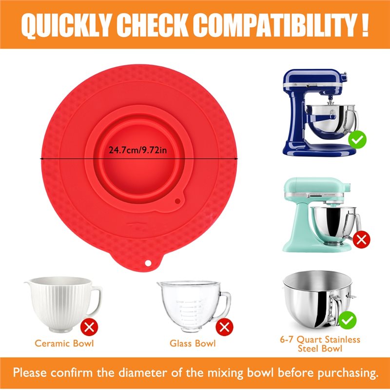 Stand Mixer Bowl - Pokrywa silikonowa do miski miksera AD24