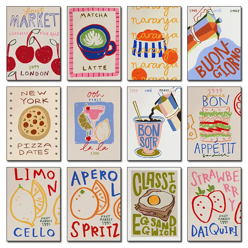 Kitchen Baking Wall Art - Piec Ciasto Kuchnia Chleb Kawa Jajko