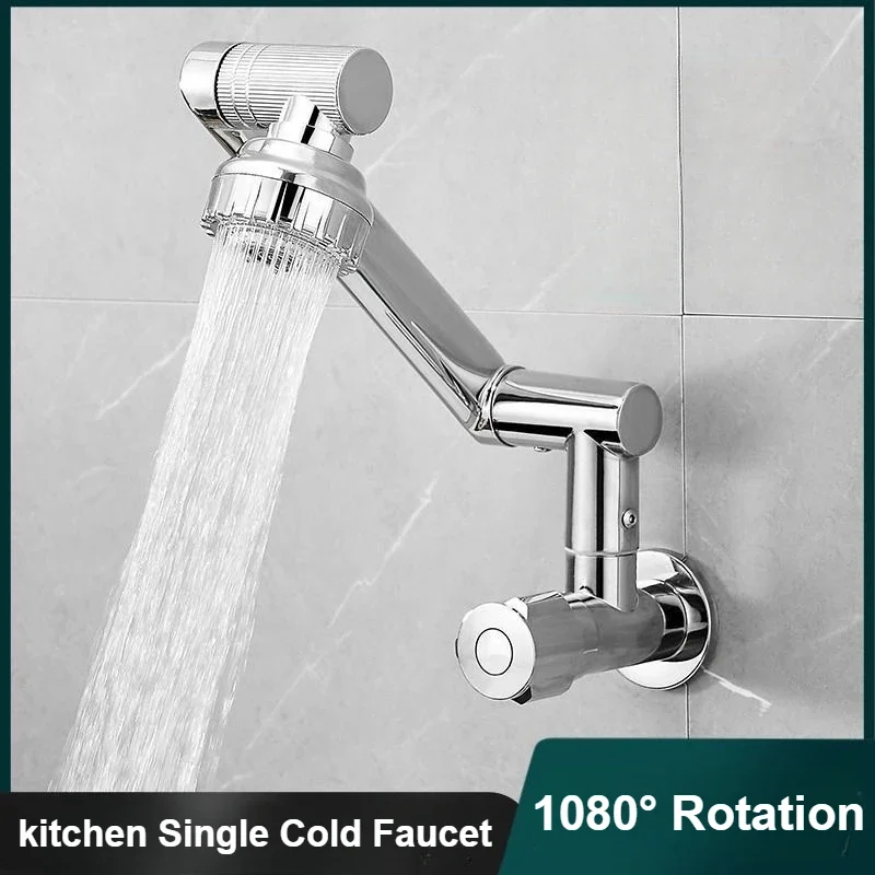 Kitchen Job - 360 ° Obrotowa chromowana bateria kuchenna