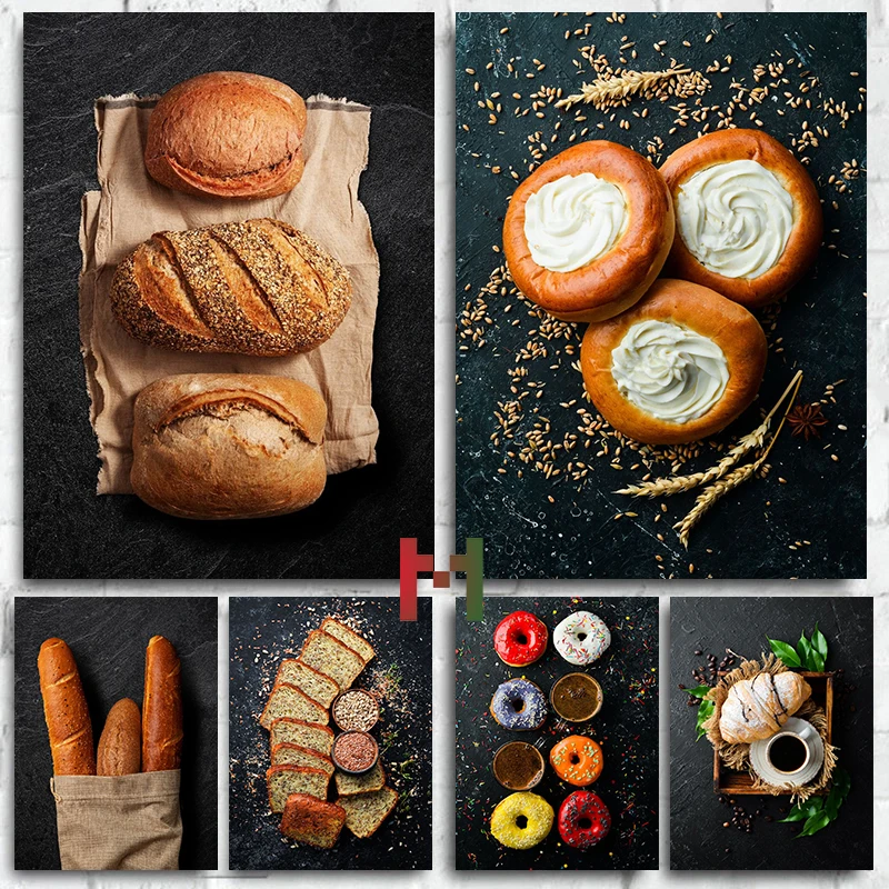 Kitchen Baking Wall Art - Kuchnia Jedzenie Tablica Chleb Deser Plakat