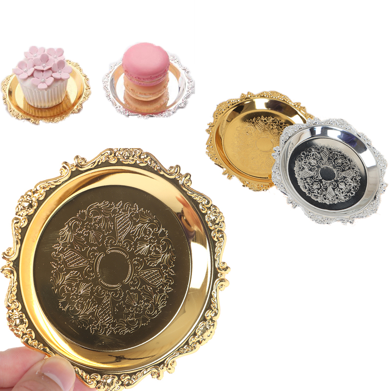 Srebrny złoty żelazna taca bły – Cake Board Round recenzja i cena