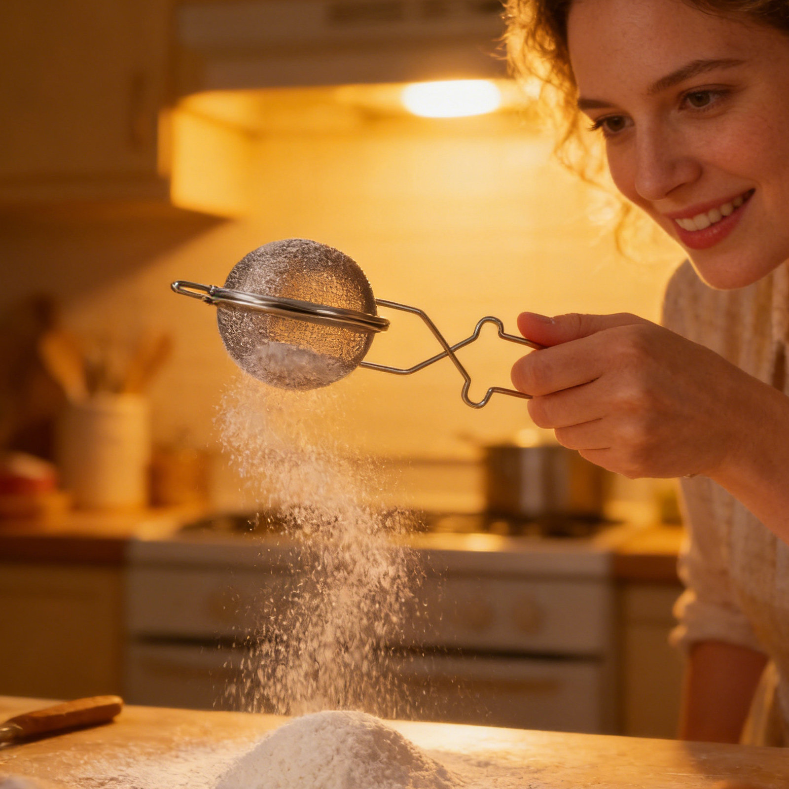 1 szt. Sitko do mąki ze stali  – Baking Powder Kitchen recenzja i cena