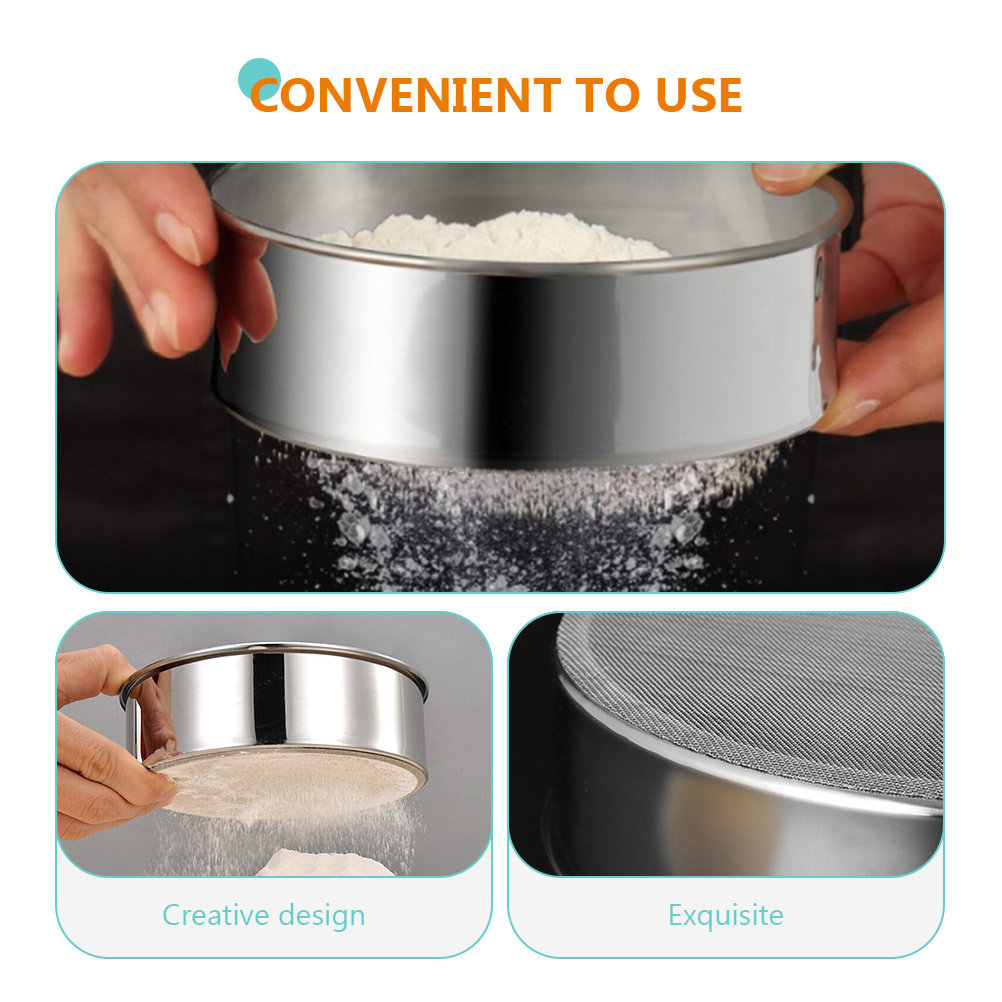 Zestaw 3 przesiewaczy do mąki  – Kitchen Baking Utensils recenzja i cena