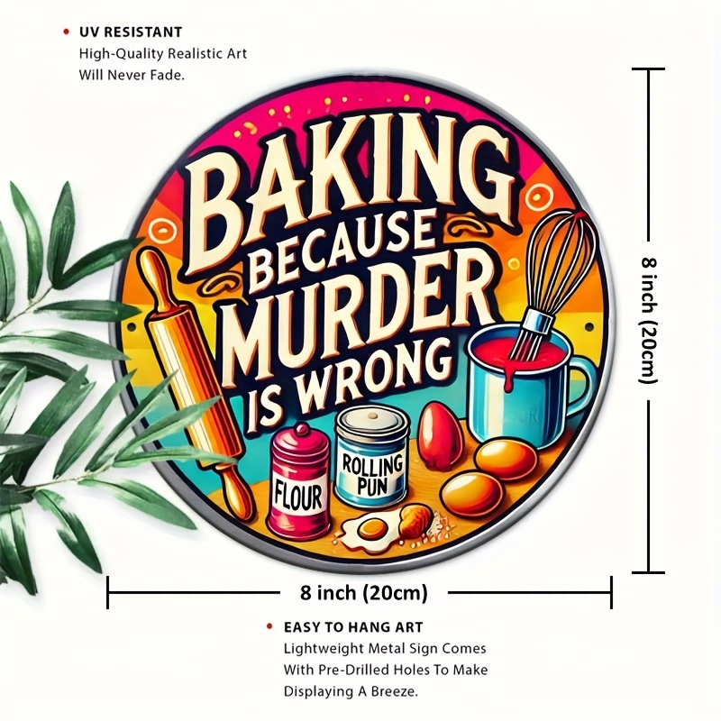Tabliczka z cynku HD, Pieczeni – Kitchen Baking Wall Art recenzja i cena