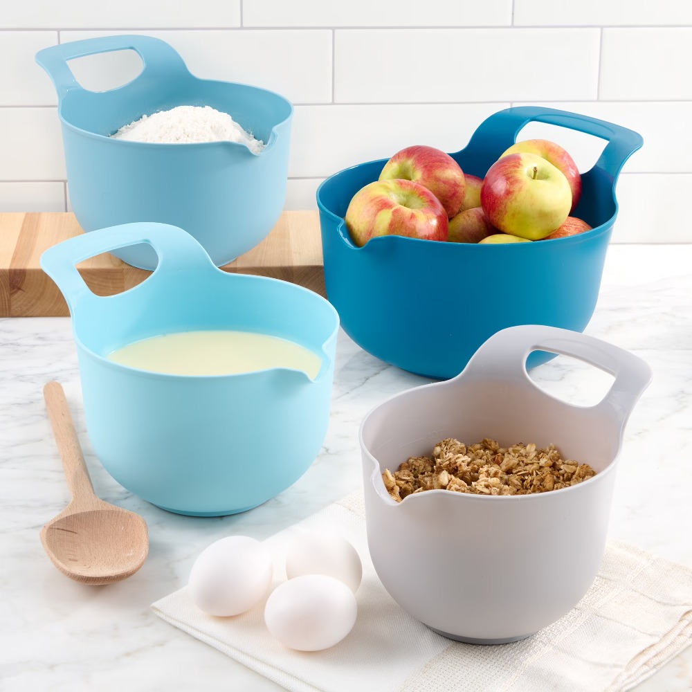 Zestaw 4 plastikowych misek do – Kitchen Baking Utensils recenzja i cena