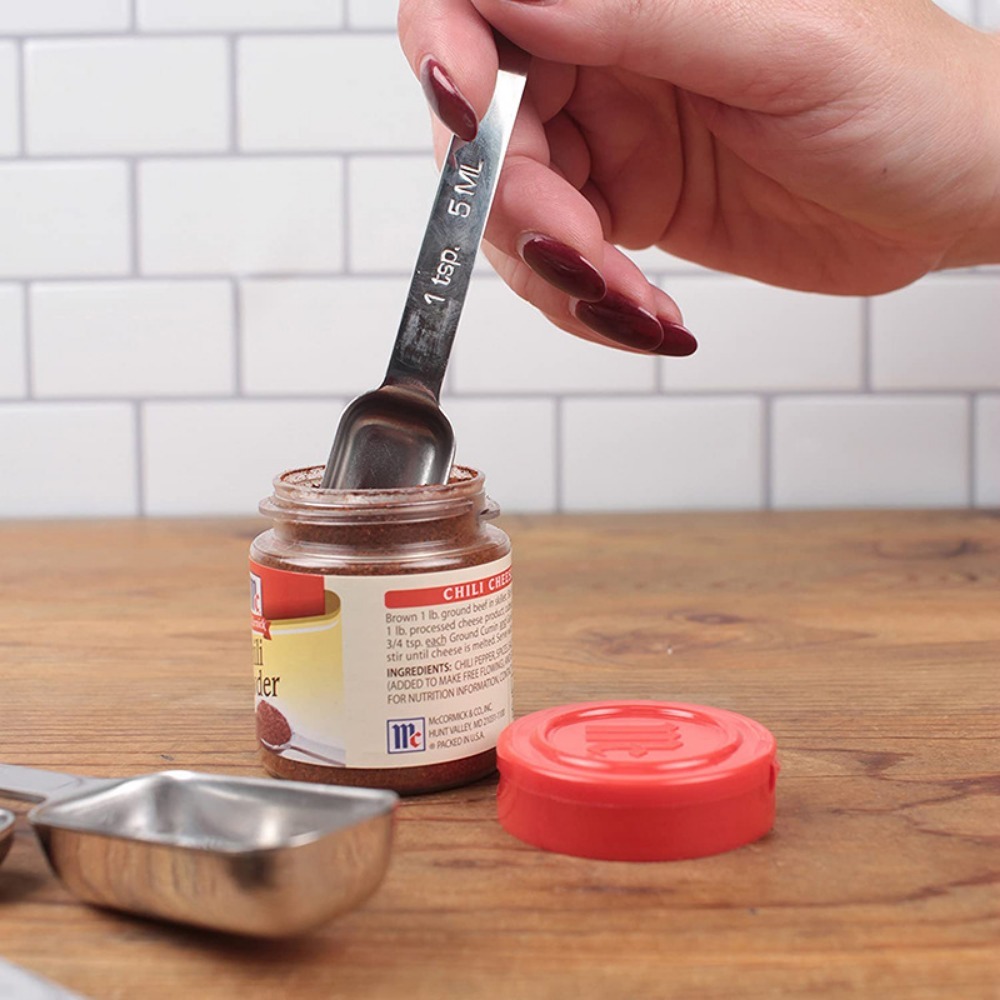 6 szt. Łyżki miarowe ze stali  – Baking Powder Kitchen recenzja i cena