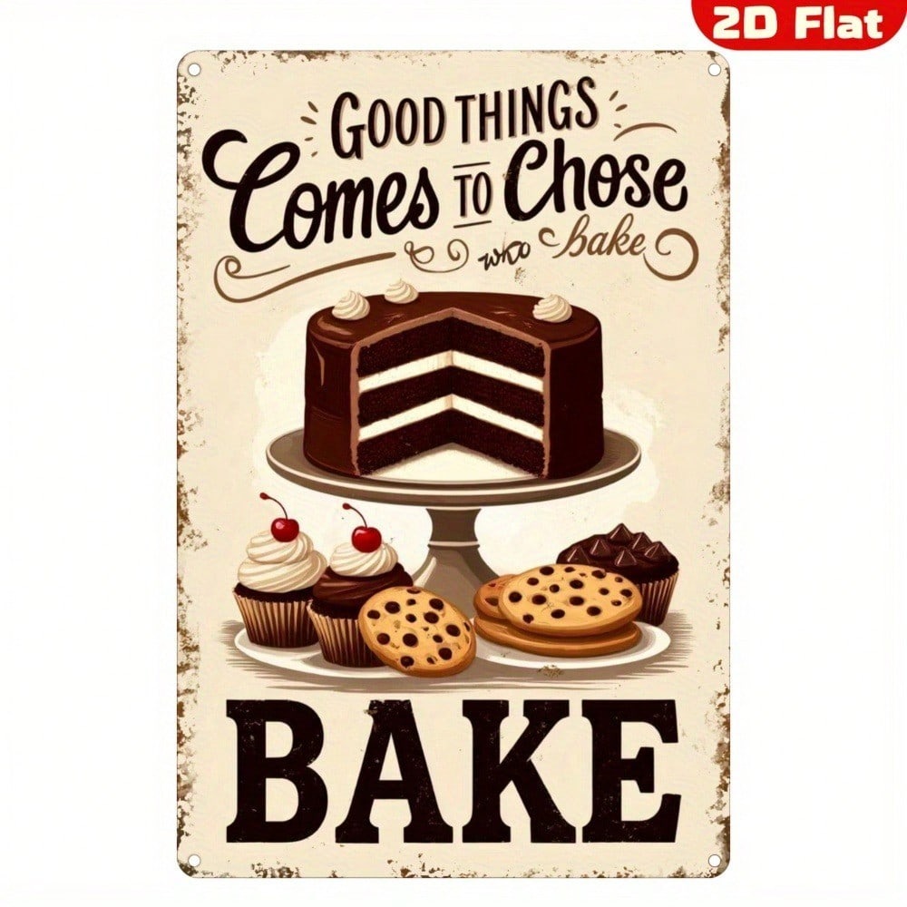 【Metalowa dekoracja ścienna w  – Kitchen Baking Wall Art recenzja i cena