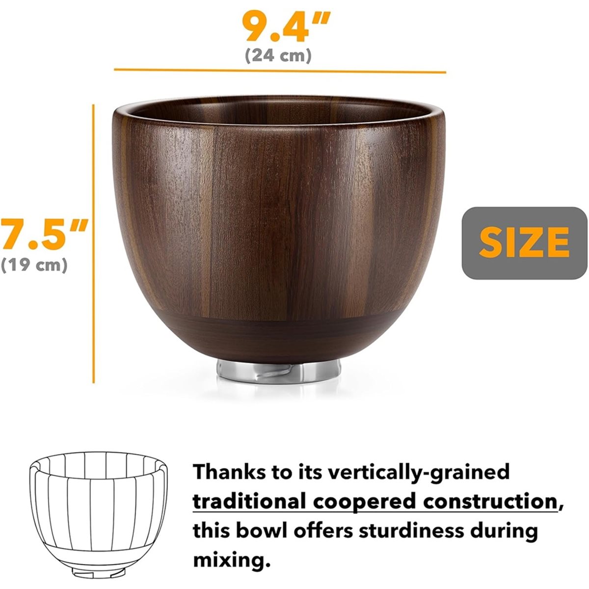 (A25M) Drewniany uchwyt na mis – Stand Mixer Bowl recenzja i cena